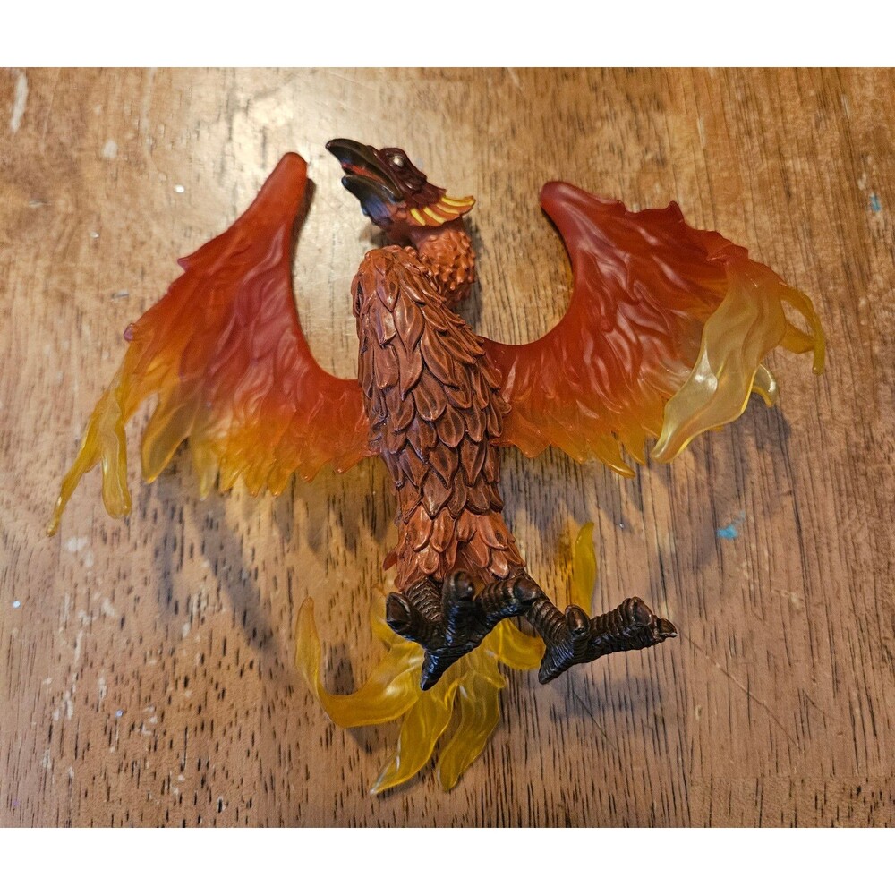 Mythical Realms Phoenix Figurine Orange Yellow Red Fantasy Bird Fire Feather